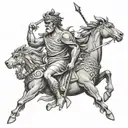 stoic virtues tattoo design idea