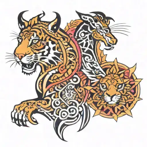 Dev and Arjun inside tattoo design idea