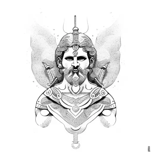Ancient Greece gods  tattoo design idea