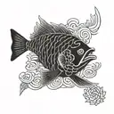 coi fish tattoo design idea