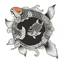 coi fish tattoo design idea