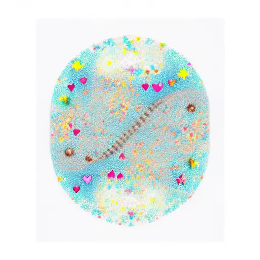 i love you, stars in the sky, infinity and beyond, universe, hearts, flowers tattoo design idea