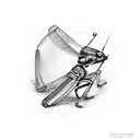 cricket tattoo design idea