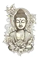 Buddha tattoo design idea