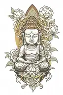 Buddha tattoo design idea