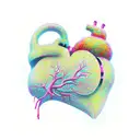 Crying Heart tattoo design idea