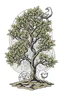 Libra (Justice) Olive Tree (Peace): seagull freedom, ohm sign tattoo design idea