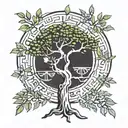 Libra (Justice): Olive Tree (Peace): seagull (freedom) ohm sign (unity) tattoo design idea