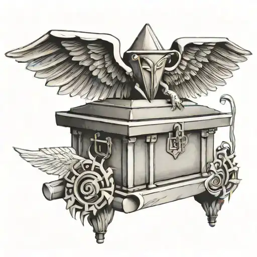 Ark of the covenant tattoo design idea