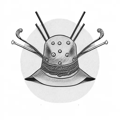 Luffy's straw hat and the crew tattoo design idea