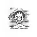 Luffy and the crew tattoo design idea