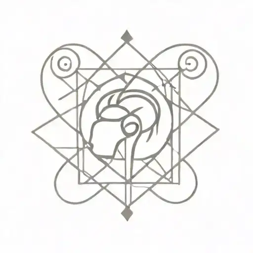 An intricate design combining the symbols of brain, heart, soul, and spirit into a cohesive and meaningful tattoo tattoo design idea