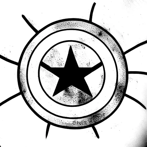 Captain America shield TMNT tattoo design idea