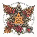 Merkabah tattoo design idea