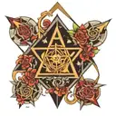 Merkabah tattoo design idea