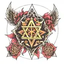 Merkabah tattoo design idea