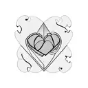 heart puzzle tattoo design idea