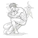 a hardworking man with burning emotions inside him but he always fails and falls down but he raises like a phonix  tattoo design idea