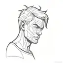 a hardworking man with burning emotions inside him but he always fails and falls down but he raises like a phonix  tattoo design idea