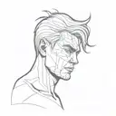 a hardworking man with burning emotions inside him but he always fails and falls down but he raises like a phonix  tattoo design idea