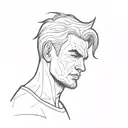 a hardworking man with burning emotions inside him but he always fails and falls down but he raises like a phonix  tattoo design idea