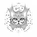 trash polka tattoo design idea