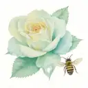 Lancashire Rose and Manchester Bee tattoo design idea