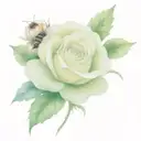 Lancashire Rose and Manchester Bee tattoo design idea