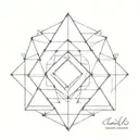 Incorporate a diamond shape into a mandala design symbolizing balance and spirituality tattoo design idea