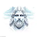 Incorporating Zeus's face into the design sounds captivating! We can create a composition where Zeus's face is the focal tattoo design idea