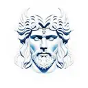 Incorporating Zeus's face into the design sounds captivating! We can create a composition where Zeus's face is the focal tattoo design idea