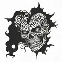 schizophrenia in its prime tattoo design idea