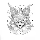 black clover tattoo design idea