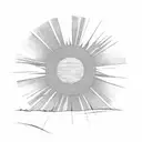 dawning sun in a wheat field tattoo design idea