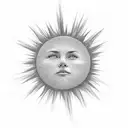 dawning sun in a wheat field tattoo design idea