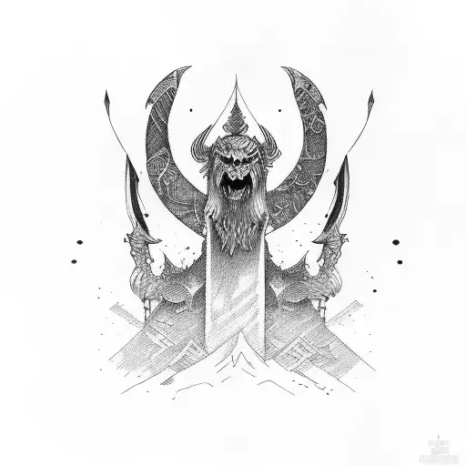 ragnar vikings tattoo design idea