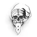 stoicism, sikh, space, death tattoo design idea