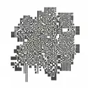 matrix code numbers tattoo design idea