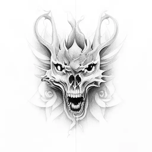 Escadaria Para o Céu com Portoes abertos tattoo design idea