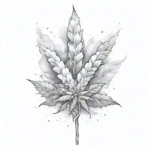 quit smoking weed tattoo design idea