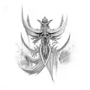 espada elfica tattoo design idea