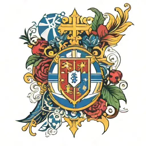Portugal national team and fc Porto combined  tattoo design idea