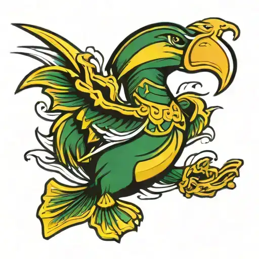 Oregon ducks logo tattoo design idea