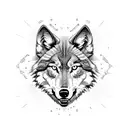 Wolf tattoo design idea
