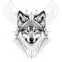 Wolf tattoo design idea