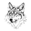 Wolf tattoo design idea