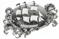 ship of theseus tattoo design idea