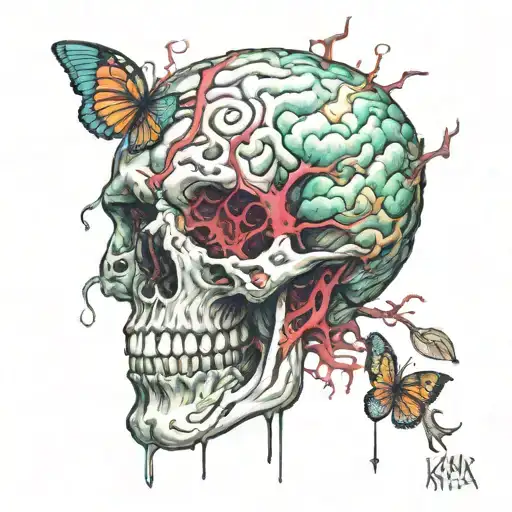 overcoming trauma.  my brain my pain born 1979.  1988 1998 Sept 2nd 2022.  Ryker Lilly Luna  tattoo design idea