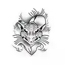 leopard gecko tattoo design idea