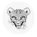 leopard gecko tattoo design idea